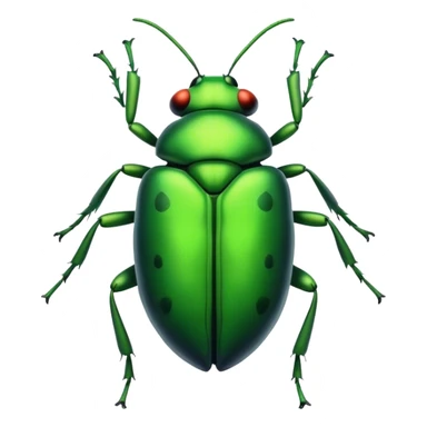 Green bug sticker