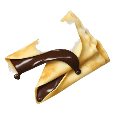 Crêpe with chocolate sticker