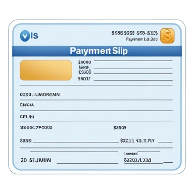 payment slip sticker