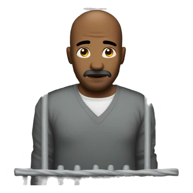 man in prison sticker