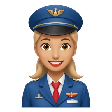 Stewardess Emirates  sticker