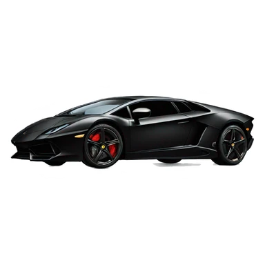 Black Lamborghini aventedor sticker