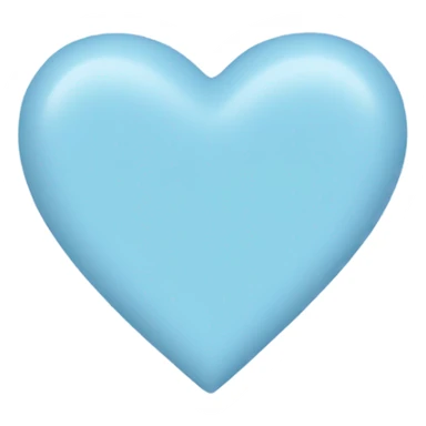 Pastel blue heart sticker