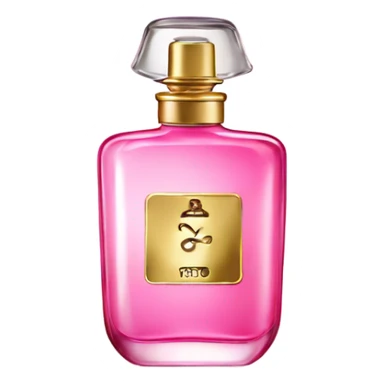 Perfume marly pink bottle sticker