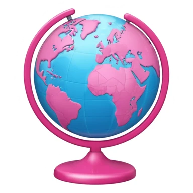 mix light pink dark pink and white girly globe with WWW in big letters under it.
It looks like an internet bar icon. sticker