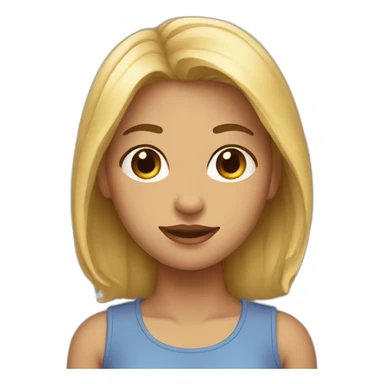 fille superficiel sticker