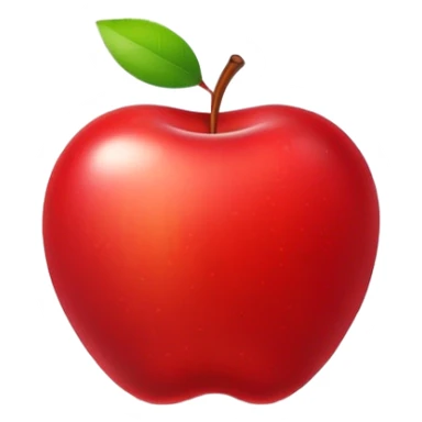 Generate a happy apple sticker
