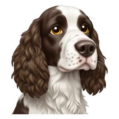 Springer spaniel with joint sticker