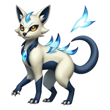 Genet-Absol-Zeraora-Primagen-fusion-creature  sticker