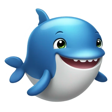 Cute whale  sticker