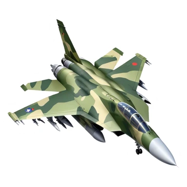 SU-35 Jet - Sukhoi (Model Year: 2020) (Iconic colour: Camouflage green) sticker