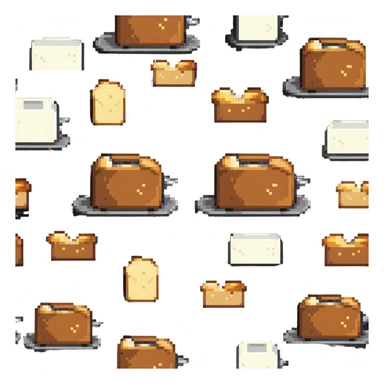 Toaster with bread sticker