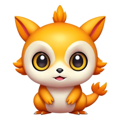 Cute kawaii chibi Fakémon-creature sticker