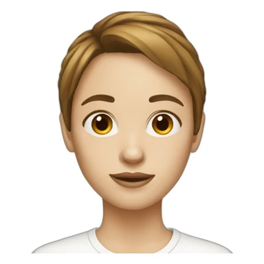 white-woman-with-brown-hair-fringe sticker