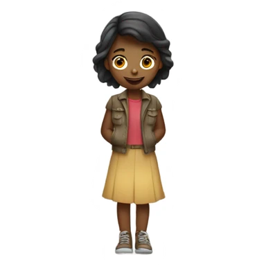 Girl outdoor sticker