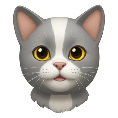 Gatico tierno amarillo  sticker