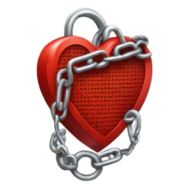 Corazón encadenado sticker