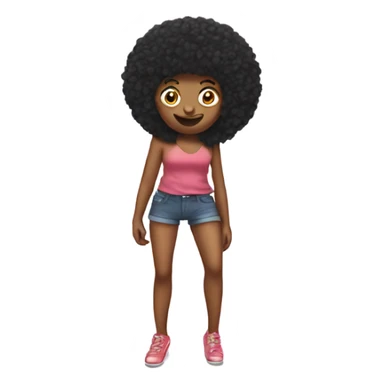 sassy emoji with legs sticker