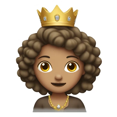 Brunette white girl on MacBook wearing a crown sticker