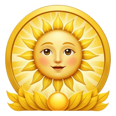 the sun tarot card sticker
