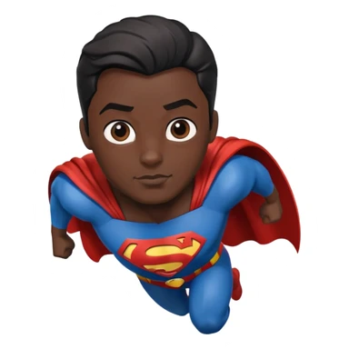 Black Superman sticker