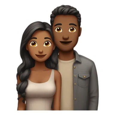 A couple in love sticker