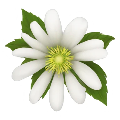 headbang white flower sticker