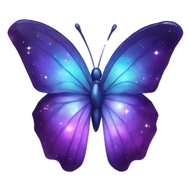 Nebula Gemstone Crystal Butterfly sticker