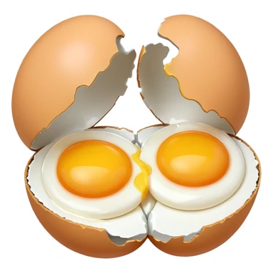 Genera dos huevos rotos  sticker