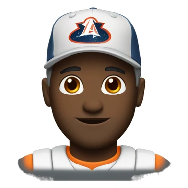 Man wearing Houston Astro’s hat sticker