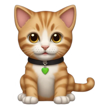 kitten wearing jim carrey costume sticker