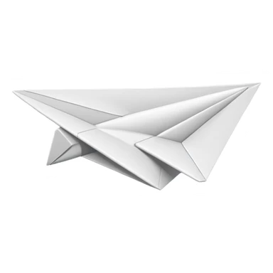 Paper plane sticker