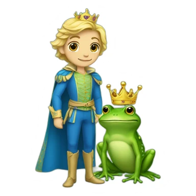 Princes and the frog sticker