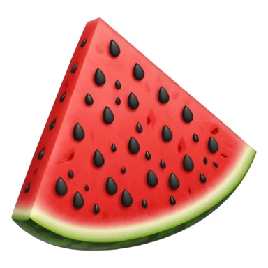 Cartoon Watermelon triangle one slice small seet sticker