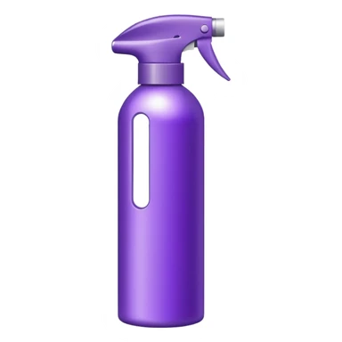 hair spray bottle purple sticker