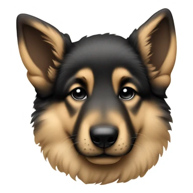 German shepherd puppy sleeping sticker