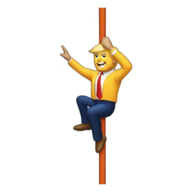 Donald trump pole dancing sticker