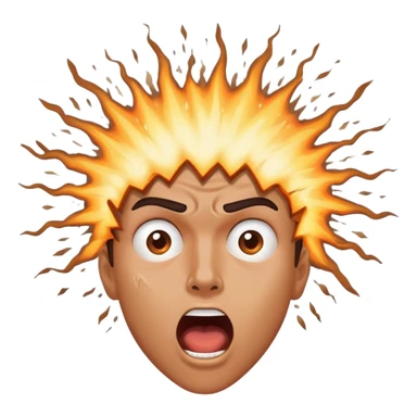 head exploding with amazement, mind blown sticker