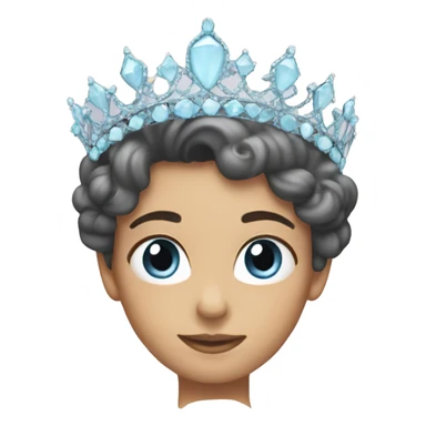 pastel blue tiara sticker