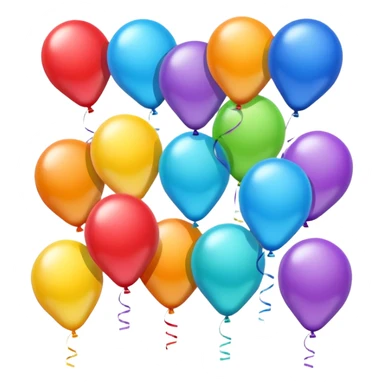 make an emoji of helium balloons sticker