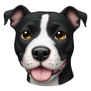 stafforshire bull terrier black sticker