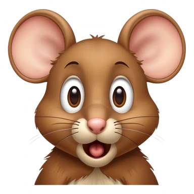 Jerry mouse waking up surprised with shocked expression sticker