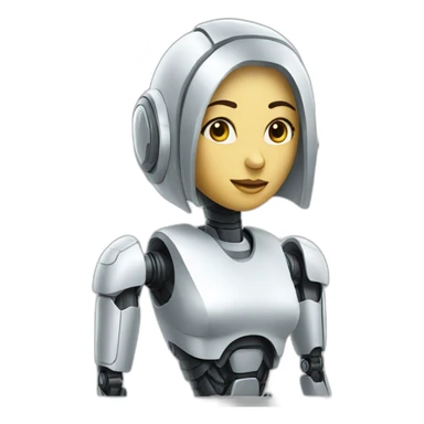 WOMAN ROBOT sticker