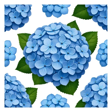 blue hydrangeas  sticker
