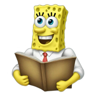 spongebob coding nerd sticker