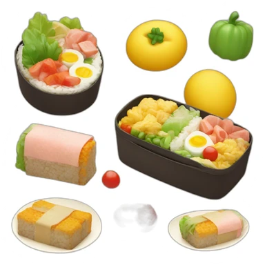 cute bento box sticker