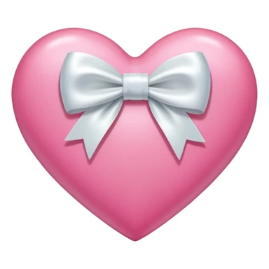 A pink heart with bow sticker