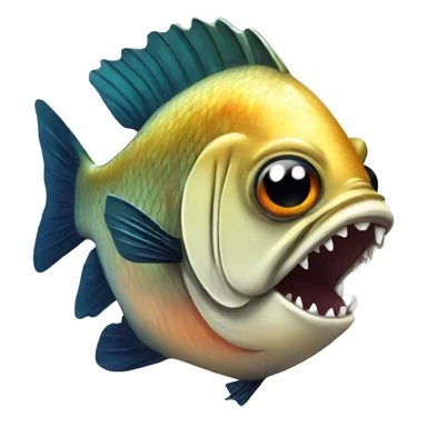 Piranha sticker
