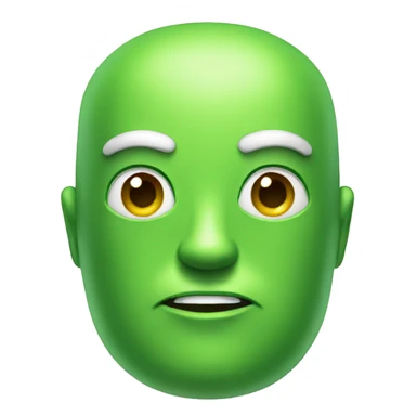 Green android sticker