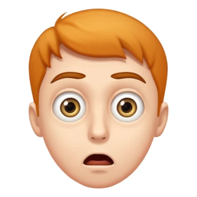 astonished man sticker